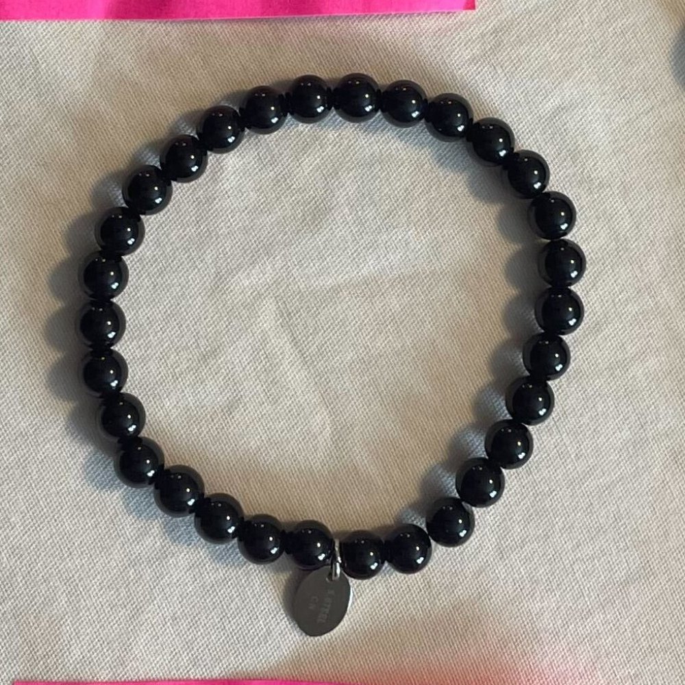 Tocara Janique-FB10003 Onyx Stainless Steel Bracelet | 7.5” | C$14
